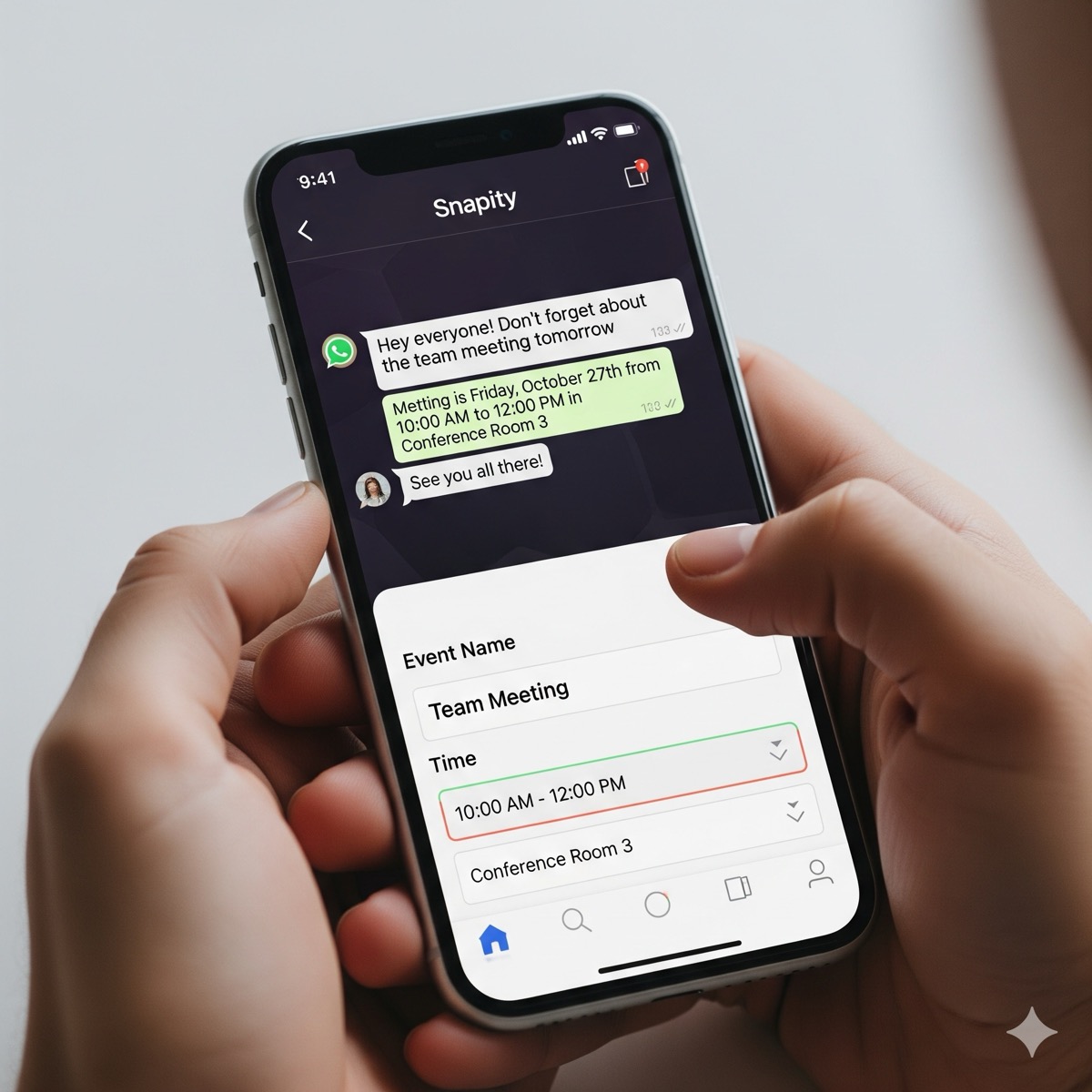 Diverse group of people using Snapity in different settings - office, cafe, home, and outdoors